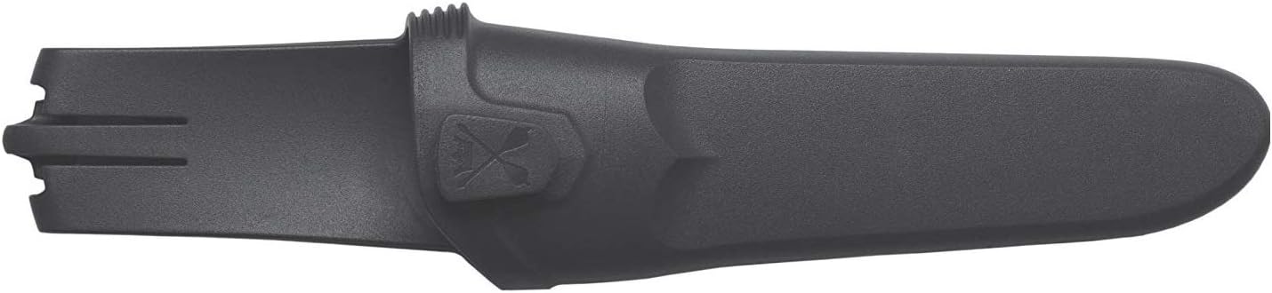 Morakniv Basic 511 schwarz/tan, Freizeitmesser Gürtelmesser mit Carbonstahl-Klinge und Gürtelscheide — Ansicht 3