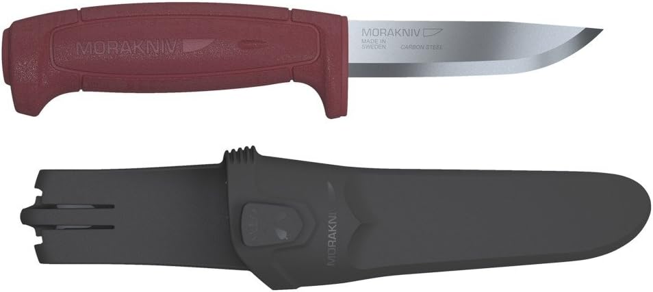 Morakniv Basic knife 511 - Carbon Steel knife with sheath - Made in Sweden
