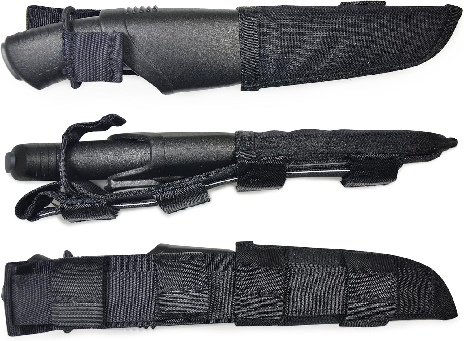 Morakniv Bushcraft Tactical, Sandvik-Stahl, Gummigriff, Kunststoffscheide, Molle Kompatibel Gürtelmesser — Ansicht 3