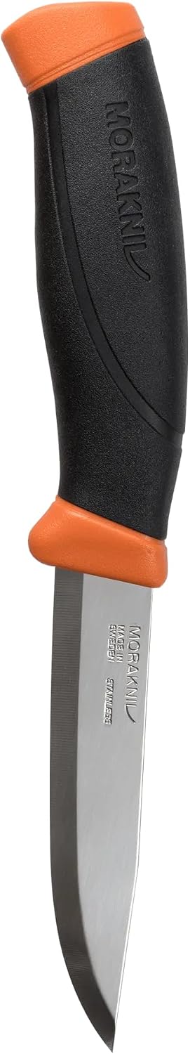 Morakniv Companion Sandvik Edelstahlmesser mit fester Klinge und Scheide, 10,4 cm