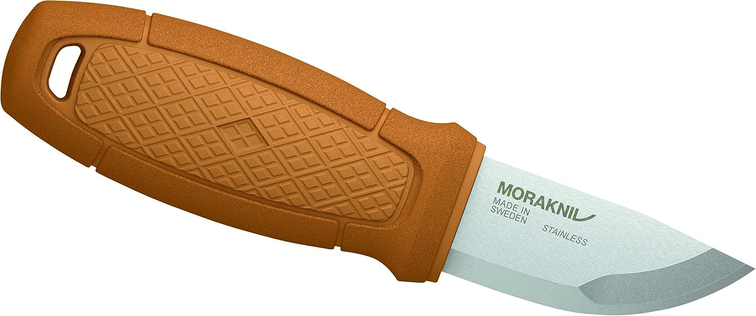 Morakniv Eldris Outdoormesser mit Gelbem Kunststoffgriff, Mehrfarbig, One Size, 1012369410