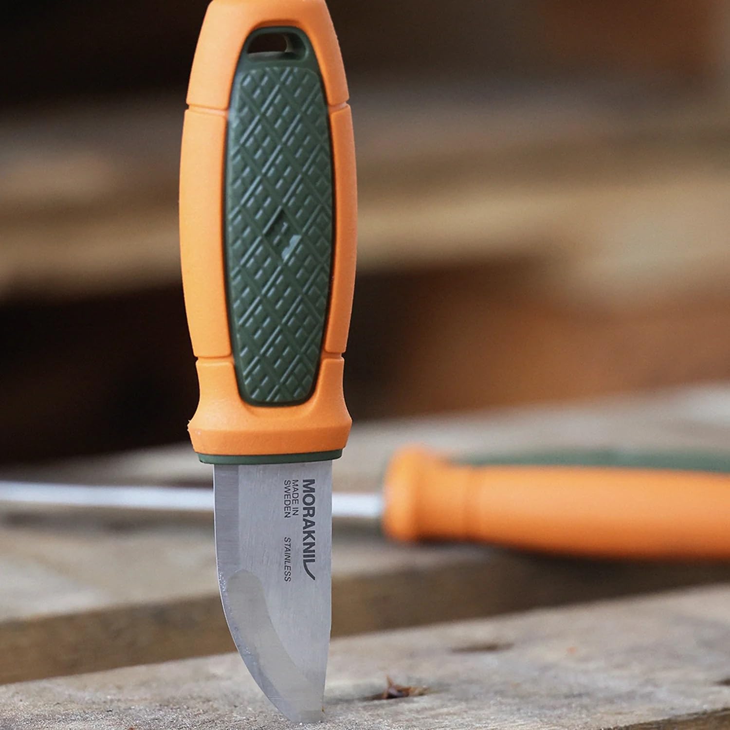 Morakniv® Eldris with Belt Loop (S) Olive Green/Burnt Orange — Ansicht 2