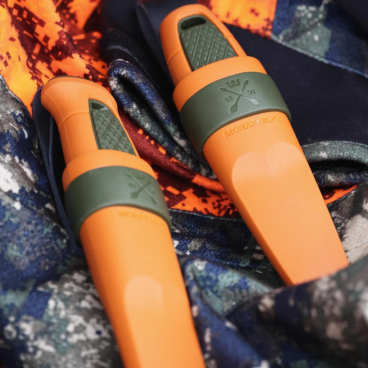 Morakniv® Eldris with Belt Loop (S) Olive Green/Burnt Orange — Ansicht 4
