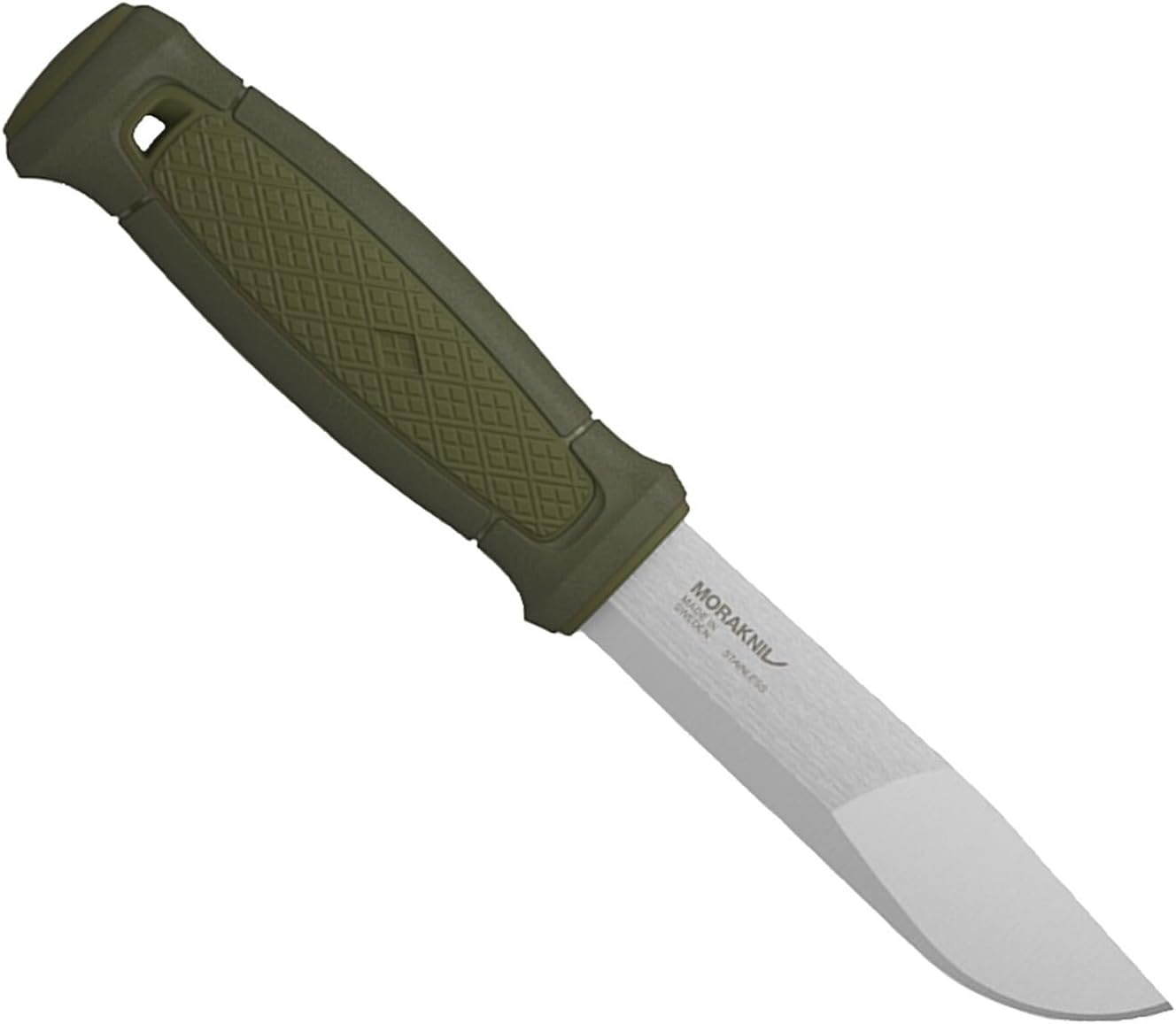 Morakniv Erwachsene Mora KANSBOL Gürtelmesser, Sandvik-Stahl 12C27, rostfrei, TPE-Kunststoffgriff, Köcherscheide, Befestigungssystem, Mehrfarbig, One Size