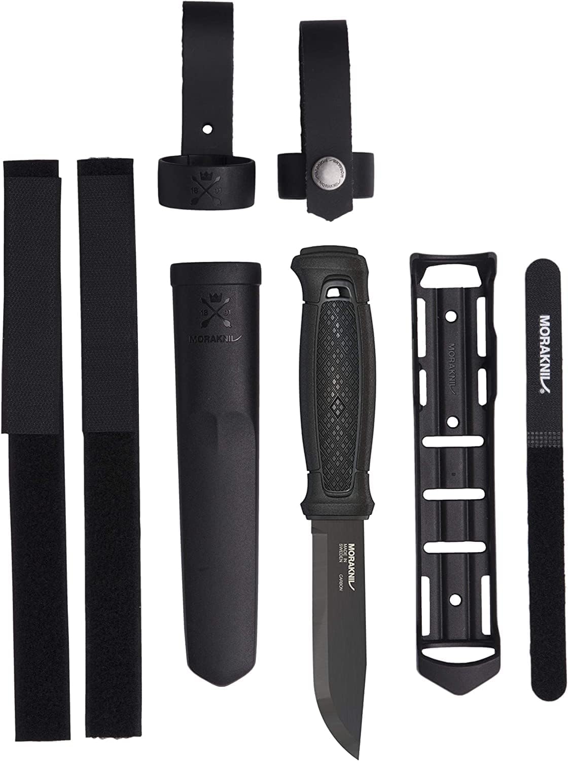 Morakniv Garberg |13147| Outdoormesser, Kohlenstoffstahl, Gürtelmesser, Griff: Polyamid, mit Messerschutz scharfes Messer für Outdoor Liebhaber, Abenteuer, Camping — Ansicht 4