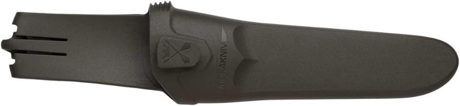 Morakniv Gürtelmesser PRO C - nicht rostfreier Carbonstahl - TPE gummigriff - Fingerschutz - graue Kunststoffscheide — Ansicht 2