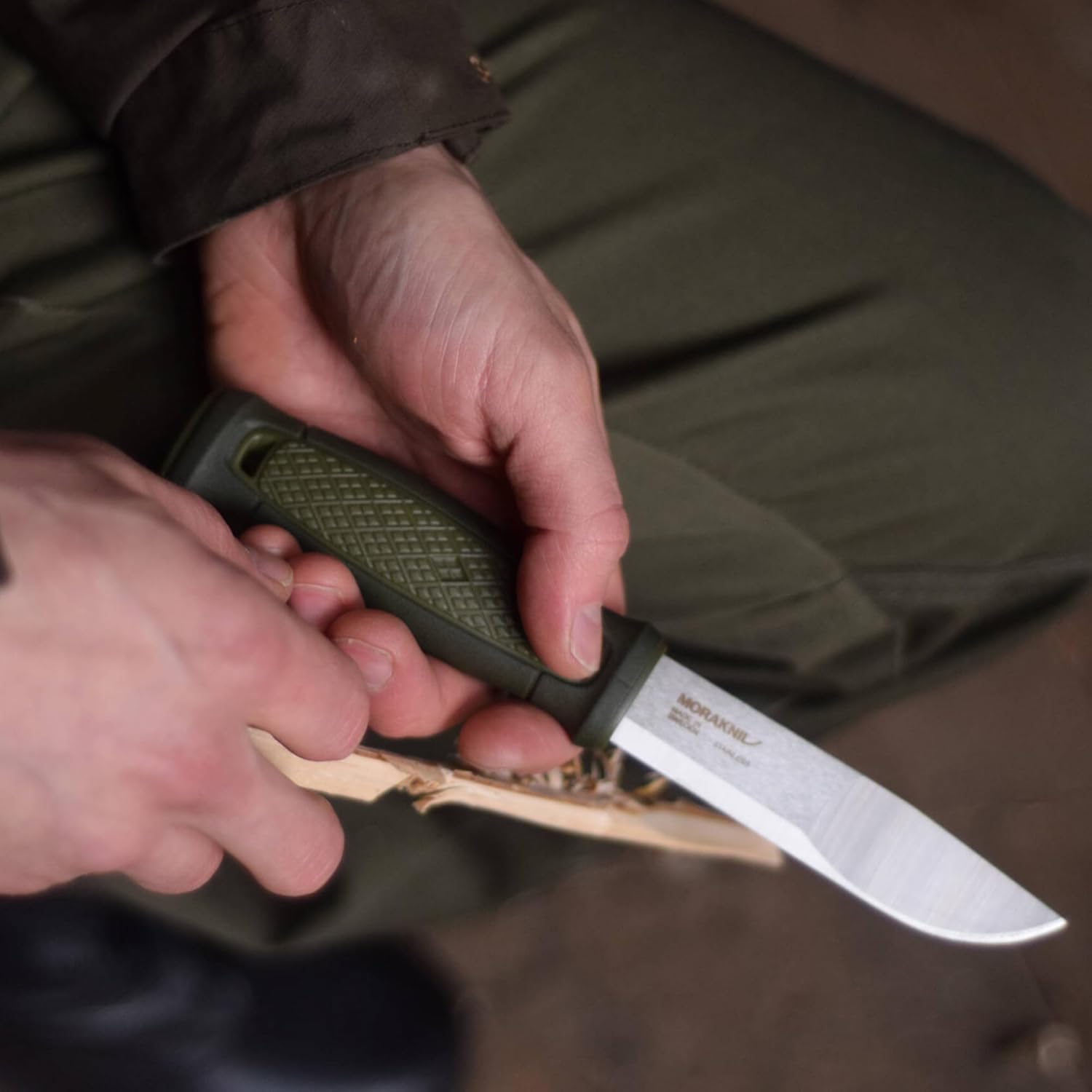Morakniv Helikon-Tex Kansbol -Stainless Steel- Olive Green — Ansicht 2