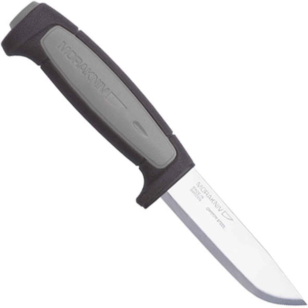 Morakniv M-12249 Gürtelmesser ROBUST - Carbonstahl Klinge - nicht rostfrei - TPE Gummigriff - Kunststoffscheide