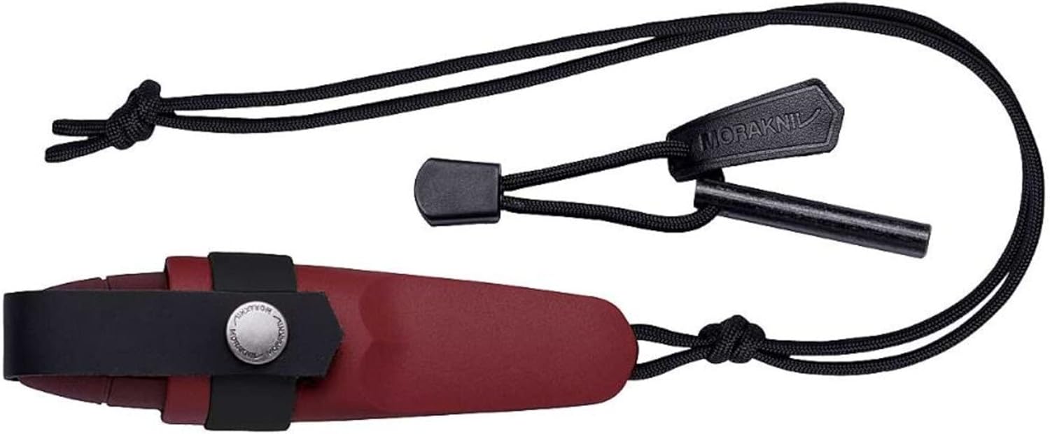 Morakniv M-12630 mit Rotem Kunststoffgriff Eldris Neck Knife, Mehrfarbig, One Size — Ansicht 2