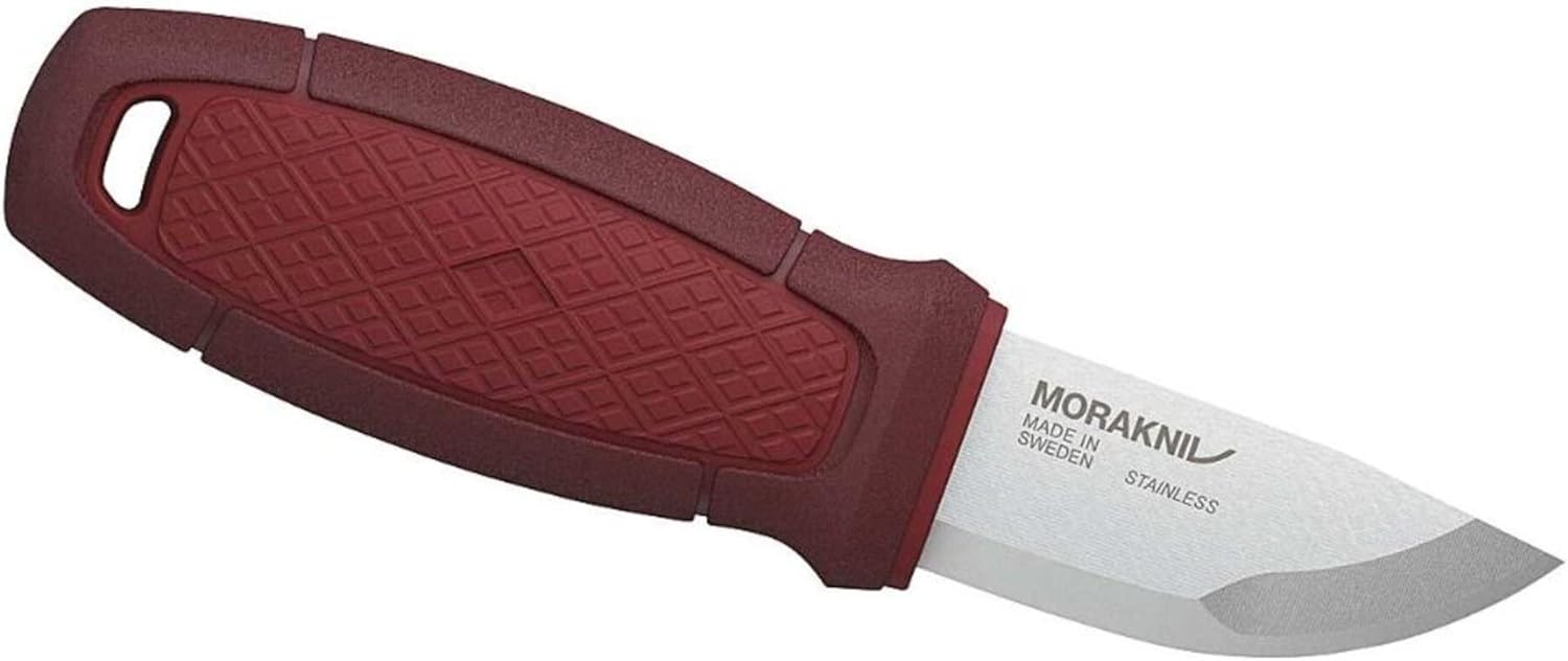 Morakniv M-12630 mit Rotem Kunststoffgriff Eldris Neck Knife, Mehrfarbig, One Size