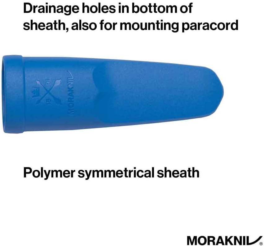 Morakniv M-12649 mit Blauem Kunststoffgriff Eldris Outdoormesser, Mehrfarbig, One Size — Ansicht 3