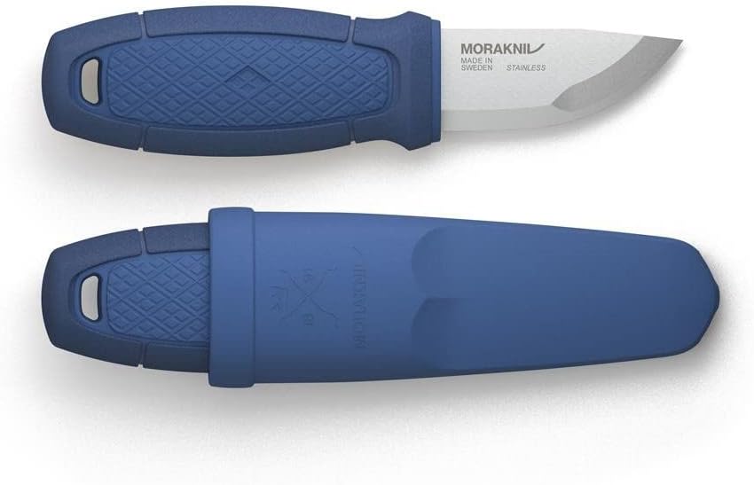Morakniv M-12649 mit Blauem Kunststoffgriff Eldris Outdoormesser, Mehrfarbig, One Size