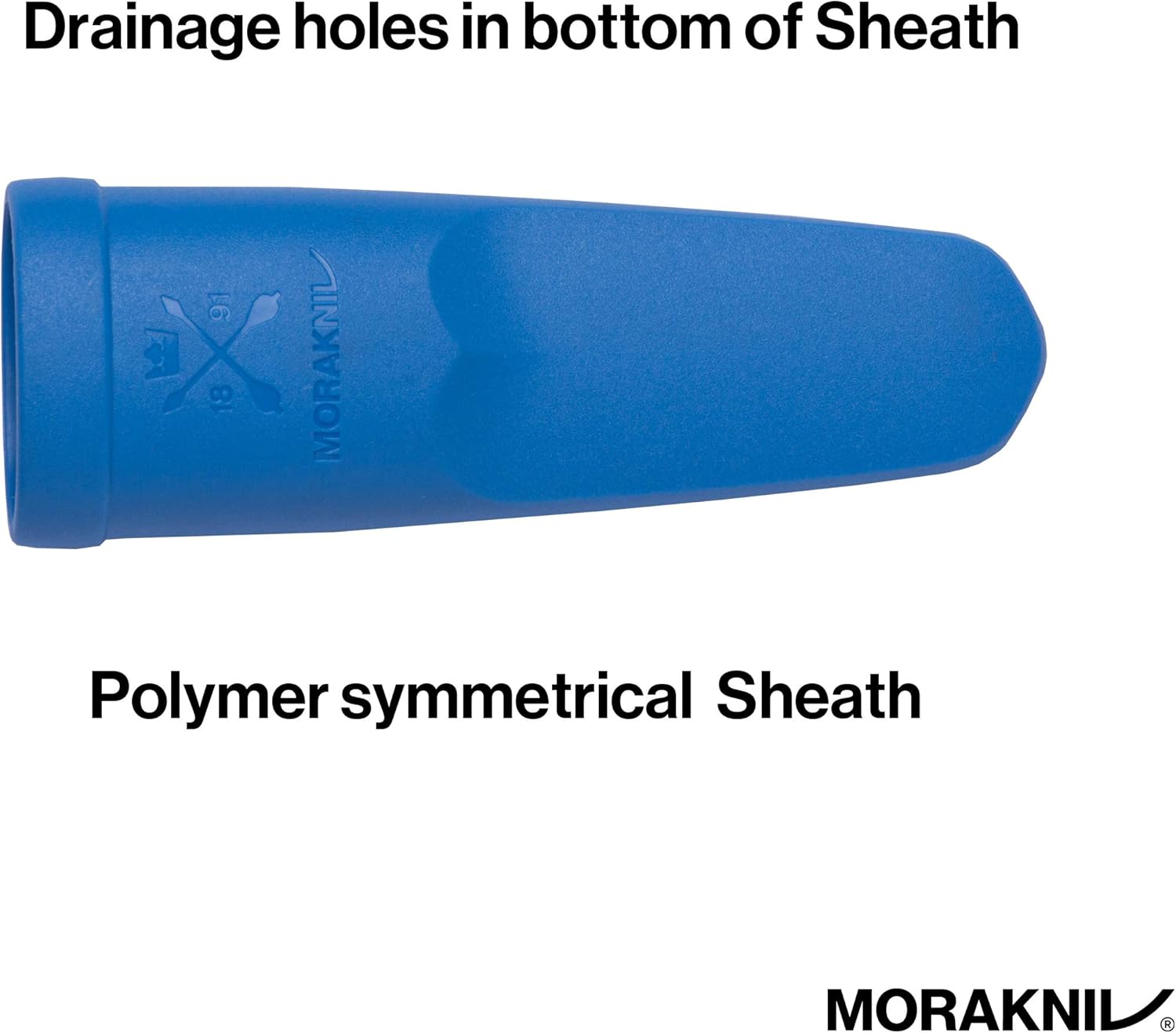 Morakniv M-12649 mit Blauem Kunststoffgriff Eldris Outdoormesser, Mehrfarbig, One Size — Ansicht 5