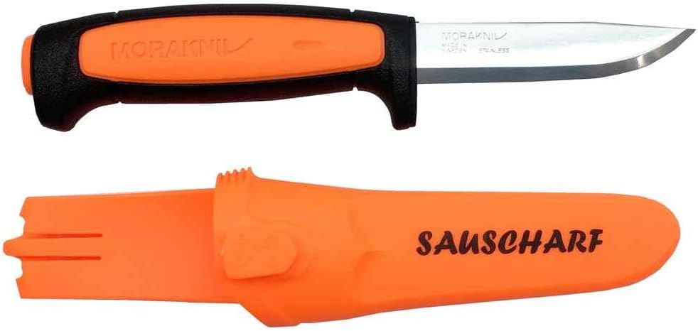 Morakniv Messer Basic 546 Sauscharf Orange Drückjagd Messer Jäger Sonderedition