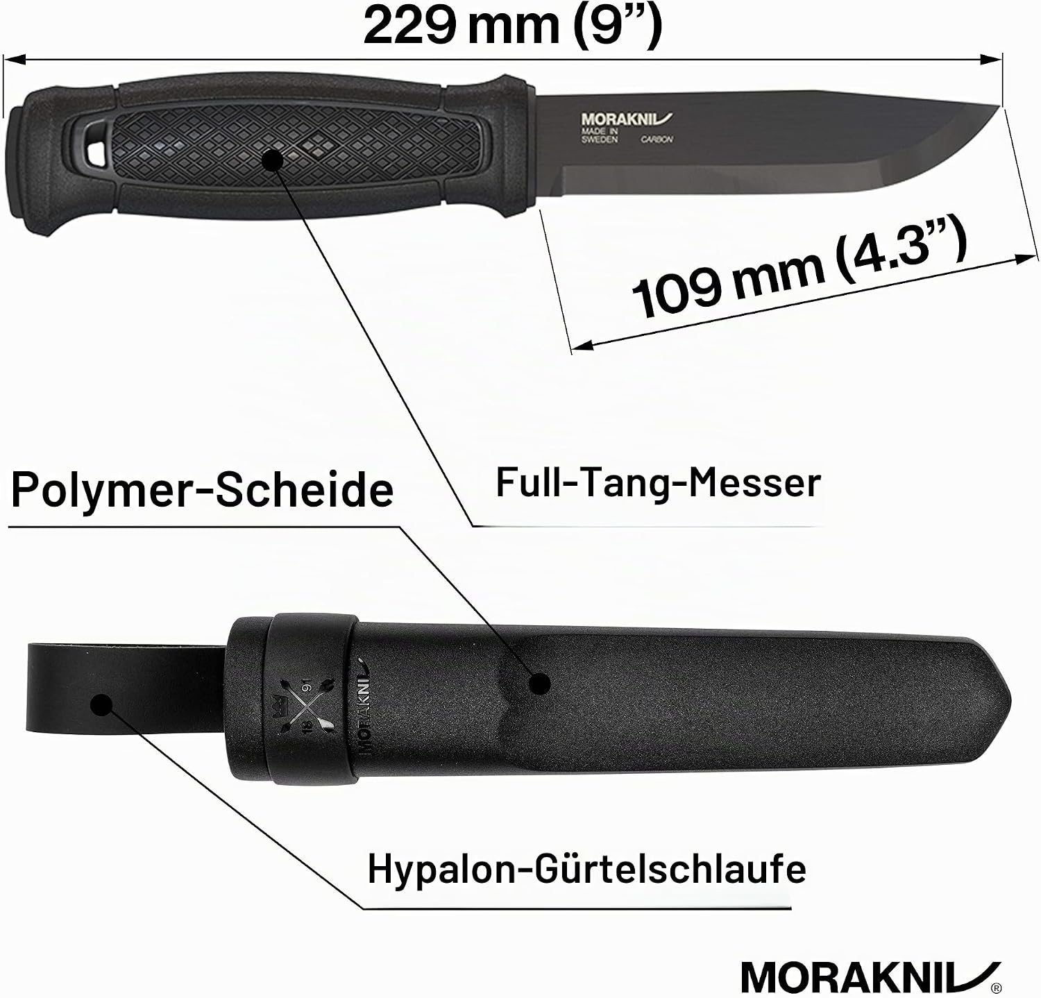 Morakniv Messer GARBERG BLACKBLADE — Ansicht 3