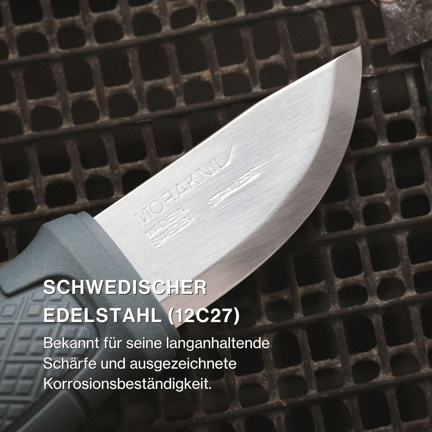 Morakniv Outdoor Messer Eldris Light Duty mit Scheide - 2 mm aus Schwedischem Edelstahl - 59 mm lang Klinge - Made in Sweden Messer Outdoor Feststehende Klinge — Ansicht 5