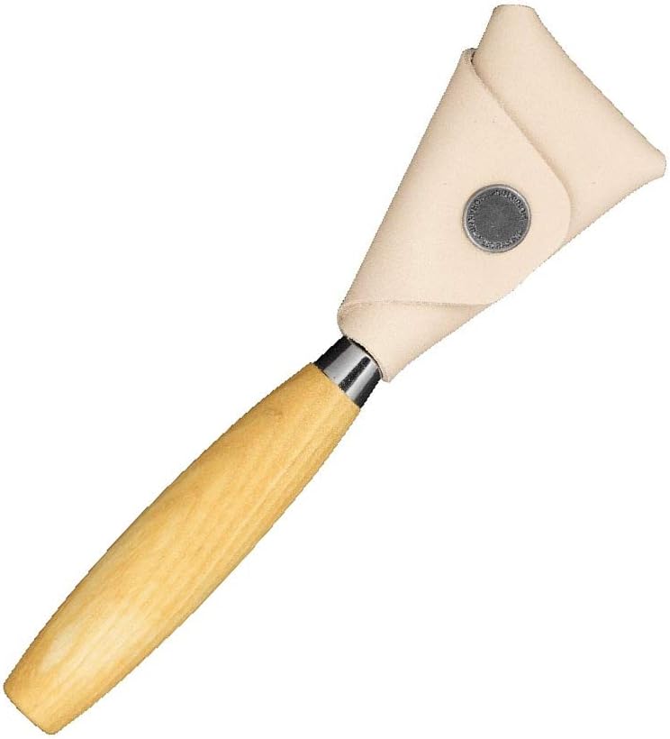 Morakniv Schnitzmesser 164 für Rechtshänder mit Birkenholzgriff - Löffelschnitzmesser aus schwedischem Edelstahl mit Lederscheide - 164 mm - Profi Schnitzmesser Erwachsene - Made in Sweden — Ansicht 3