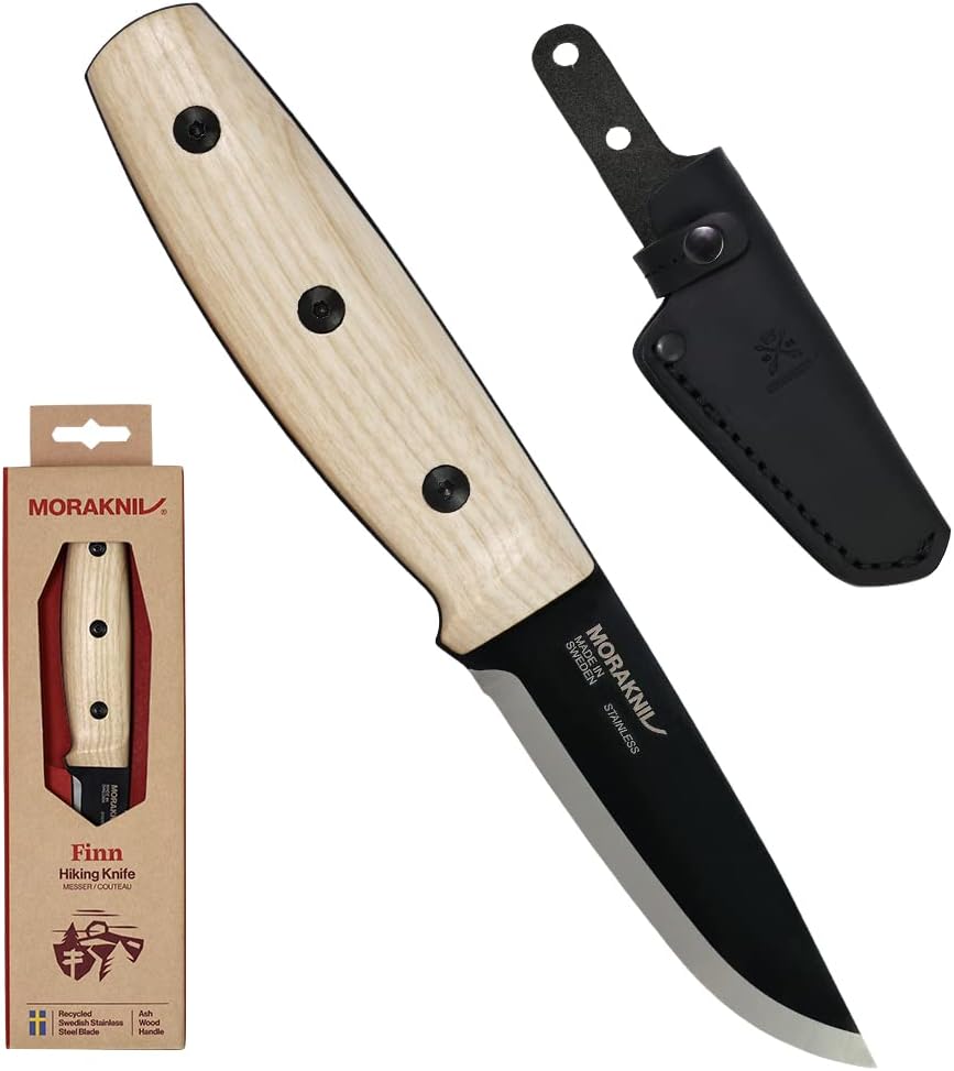 Nóż bushcraft Morakniv Finn BlackBlade Ash Wood stal nierdzewna